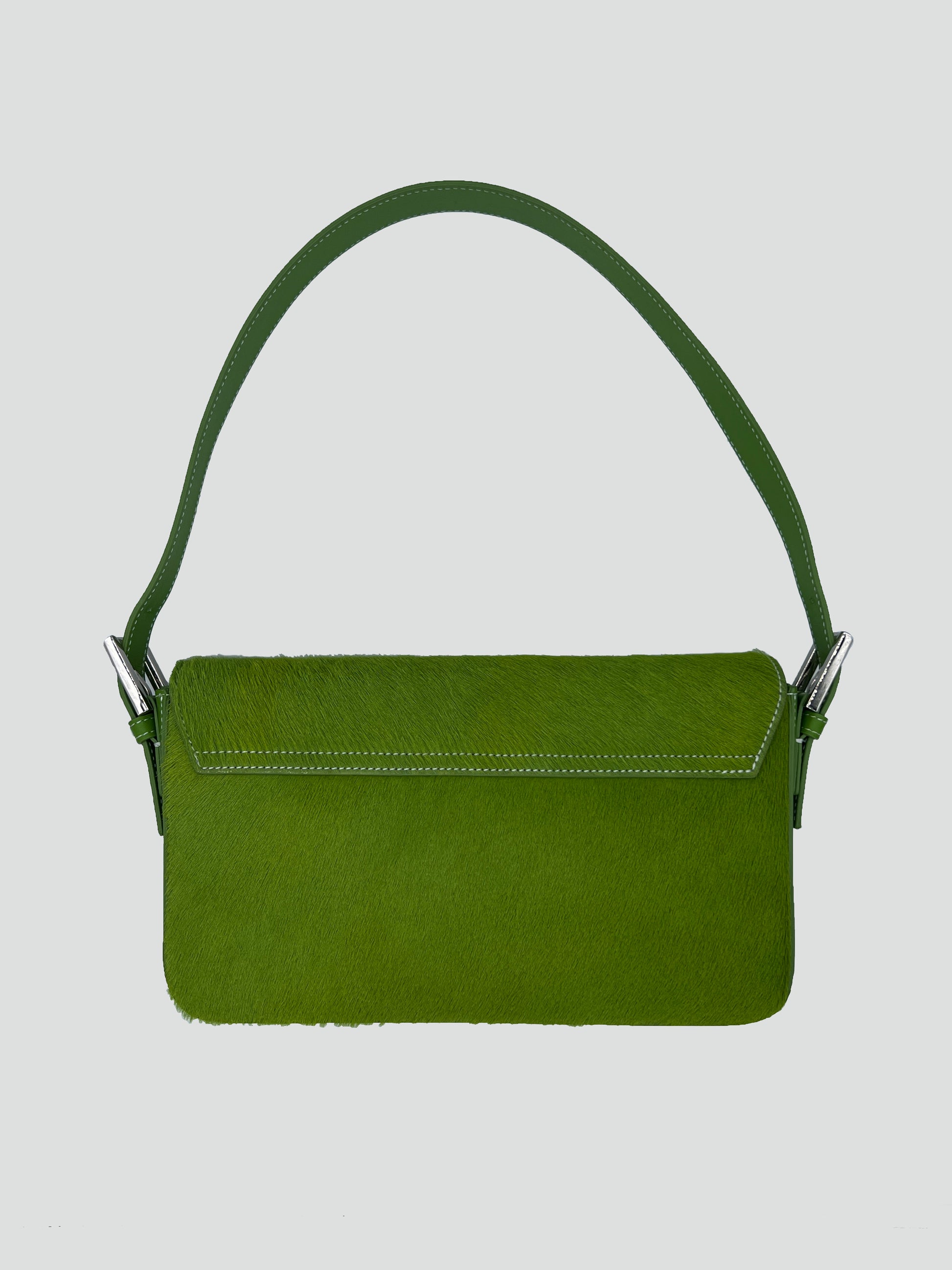 Baguette in Green Calf Hair - darahamarneh