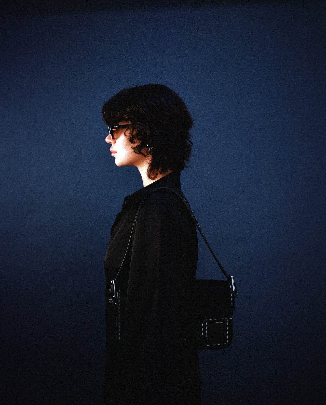 Baguette in Black Calf Hair - darahamarneh