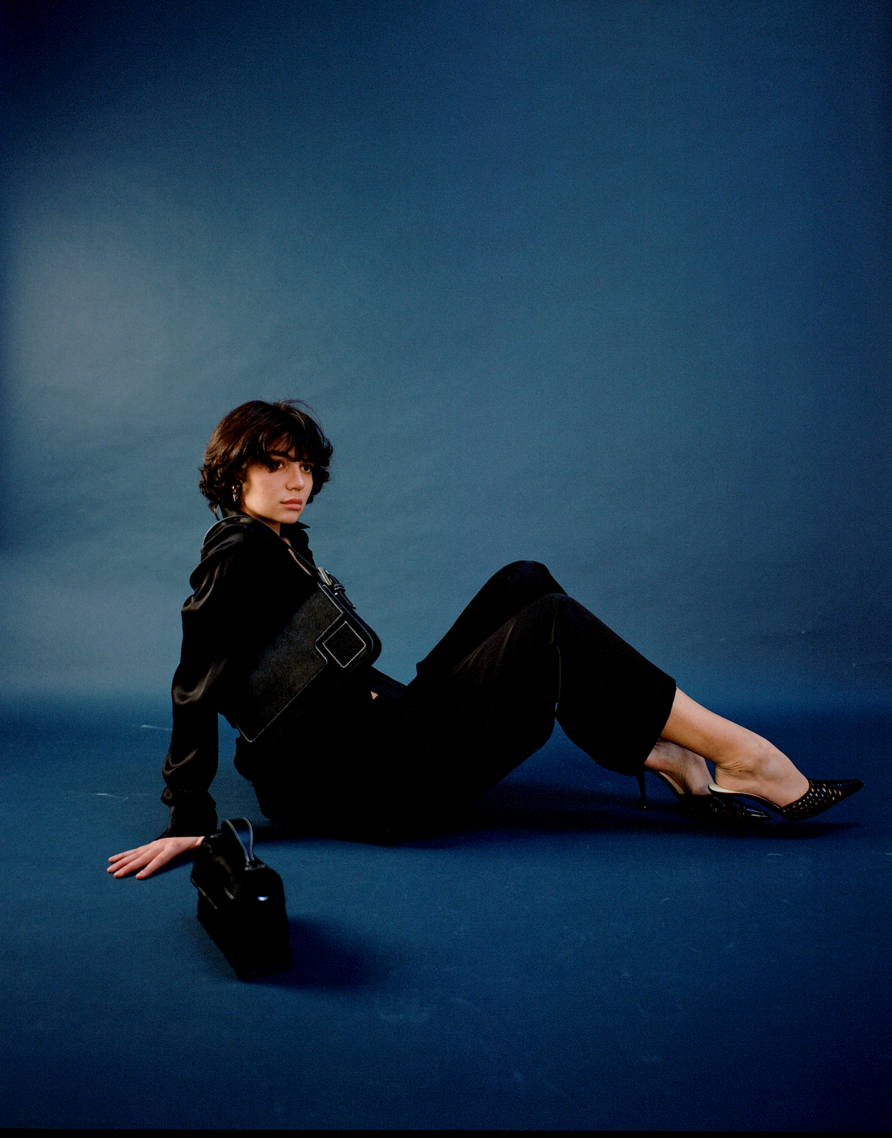 Baguette in Black Calf Hair - darahamarneh