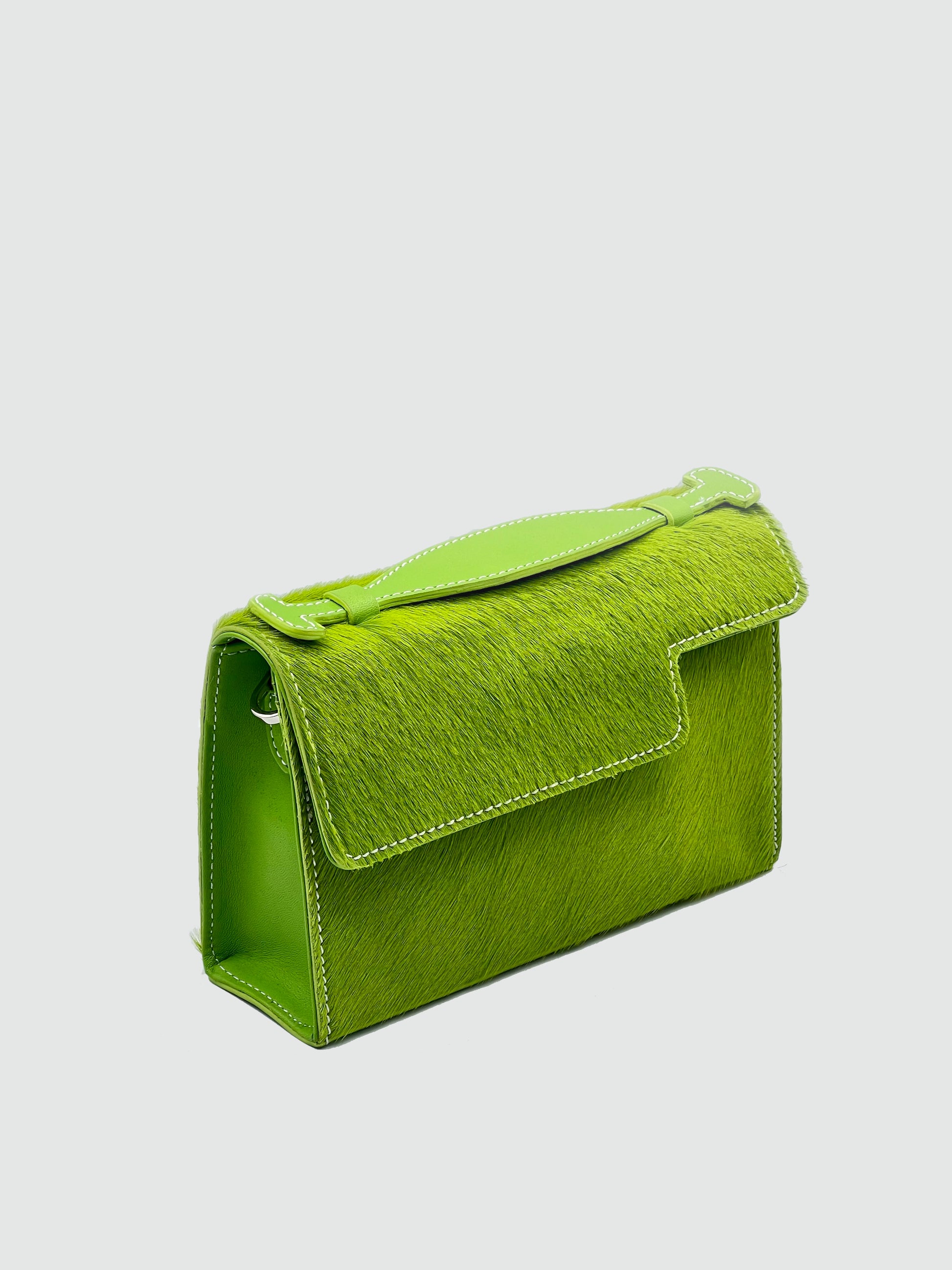 Valletta in Green Calf Hair - darahamarneh