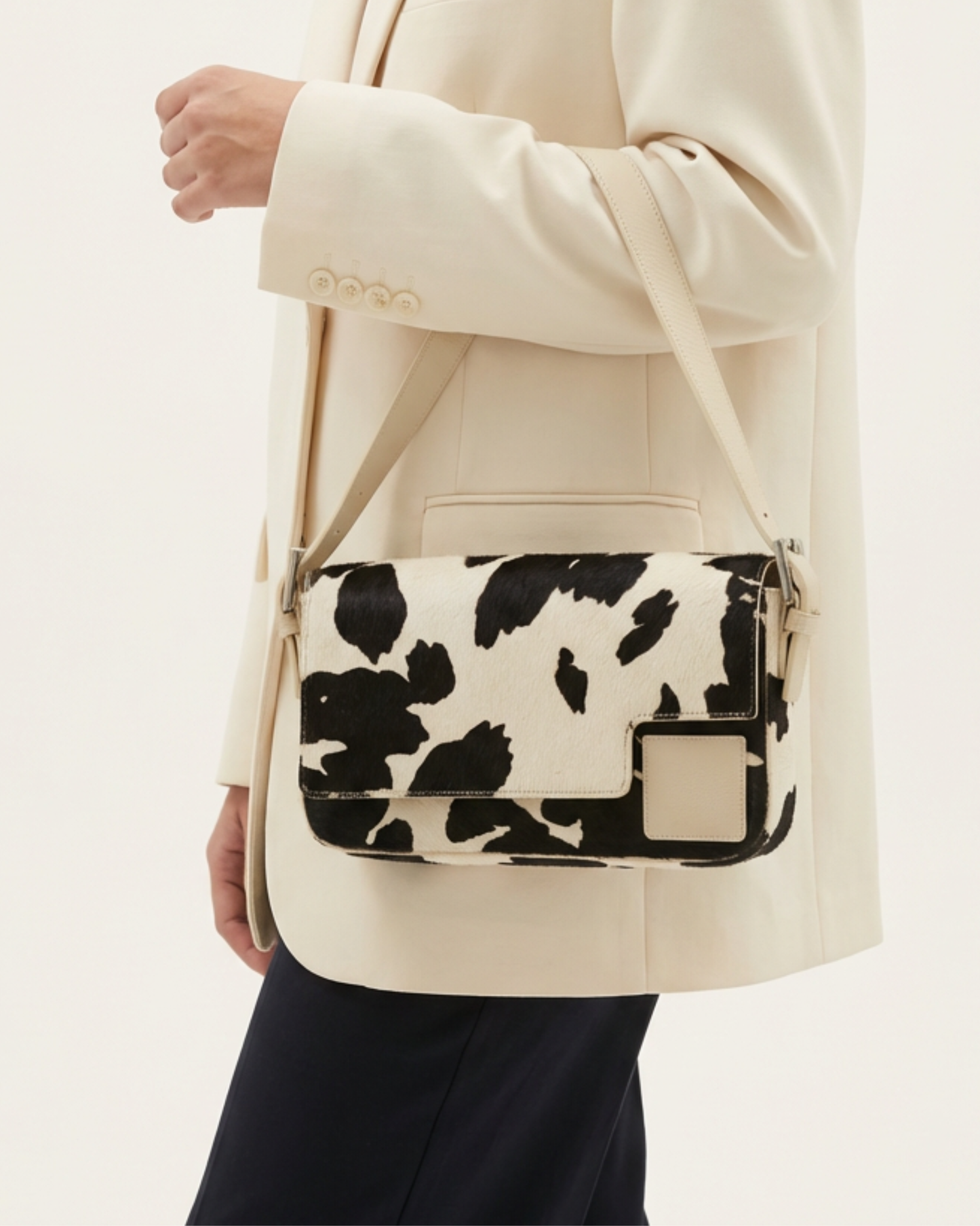 Baguette in Cow Printed Calf Hair