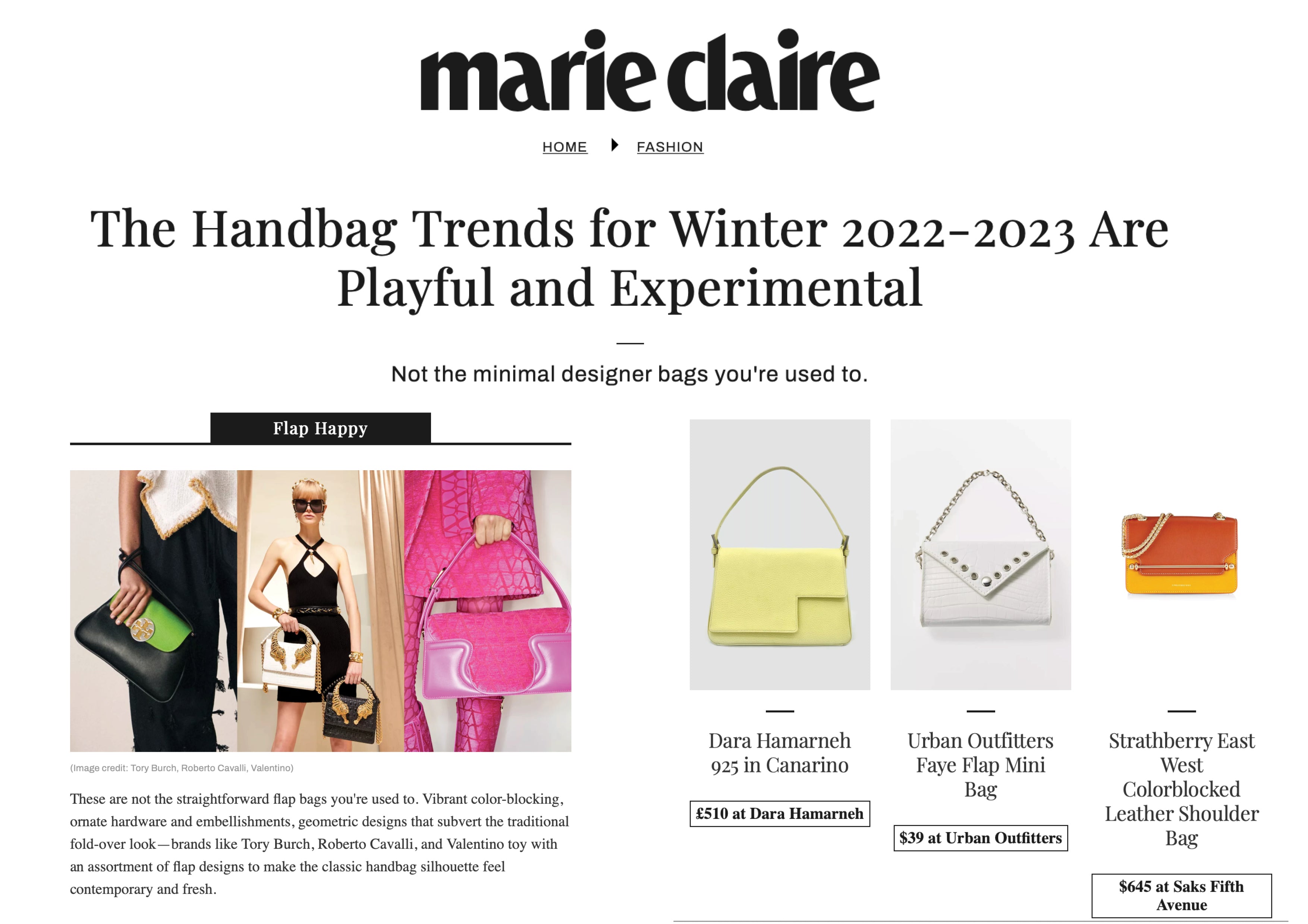 The Handbag Trends for Winter 2022-2023 Are Playful and Experimental